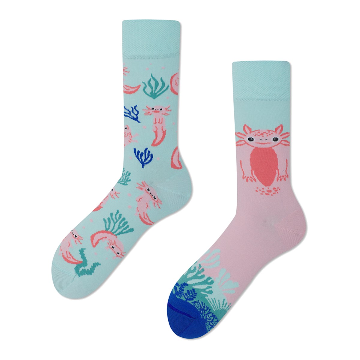 Many Mornings Socken A lot of Axolotls – bunte Socken von Many Mornings