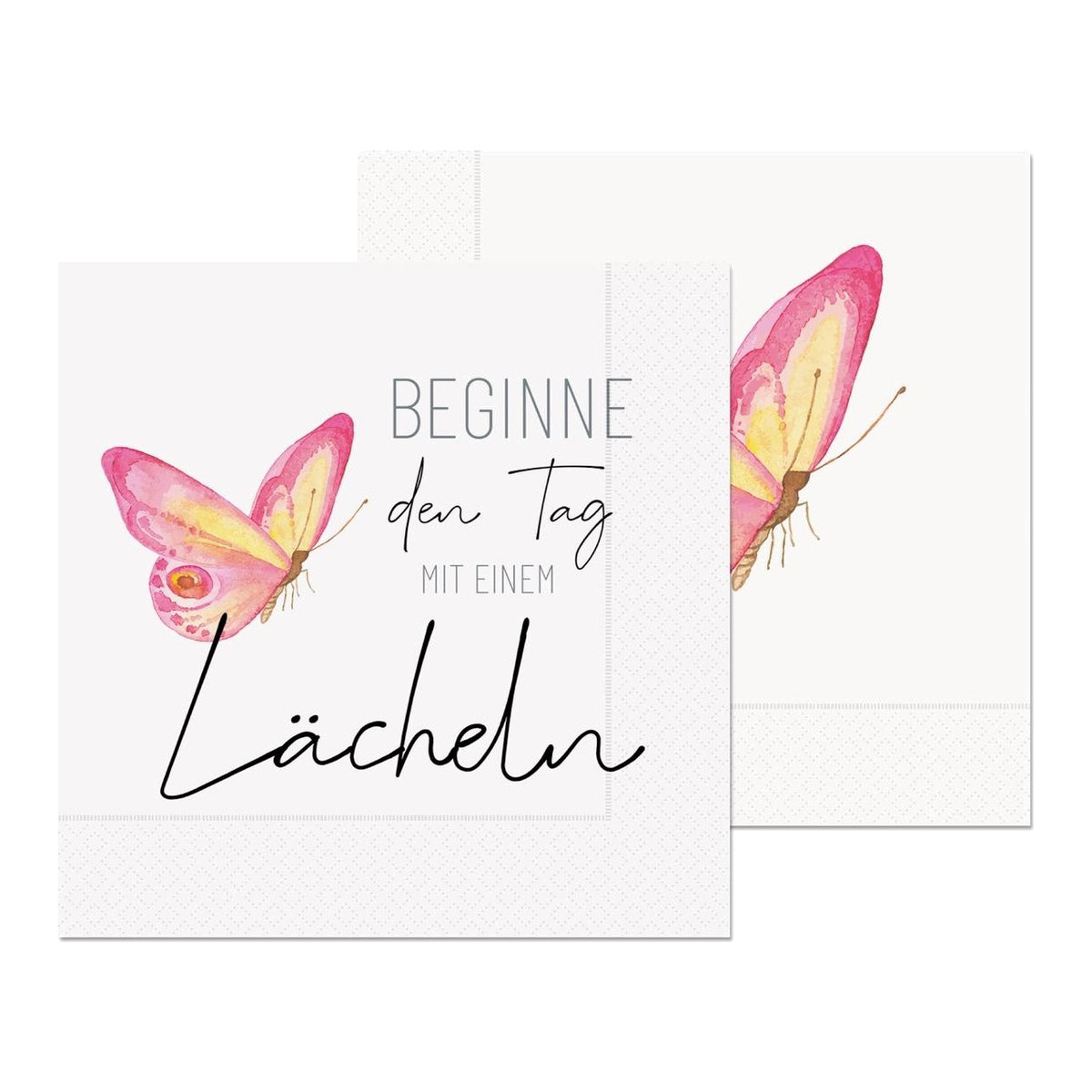 Serviette 33x33 20St. Lächeln – Serviette von la vida
