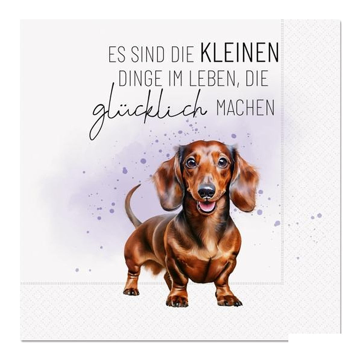 Serviette 33X33 20St Dackel – Serviette von la vida