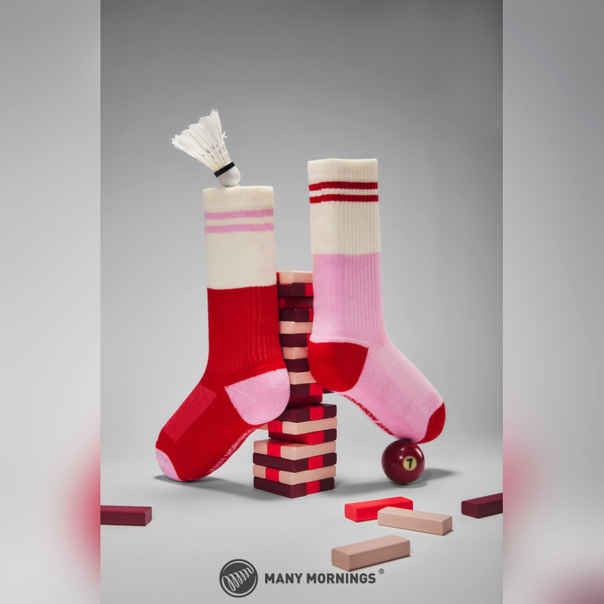 Many Mornings Socken Red Romance – Ansicht 5