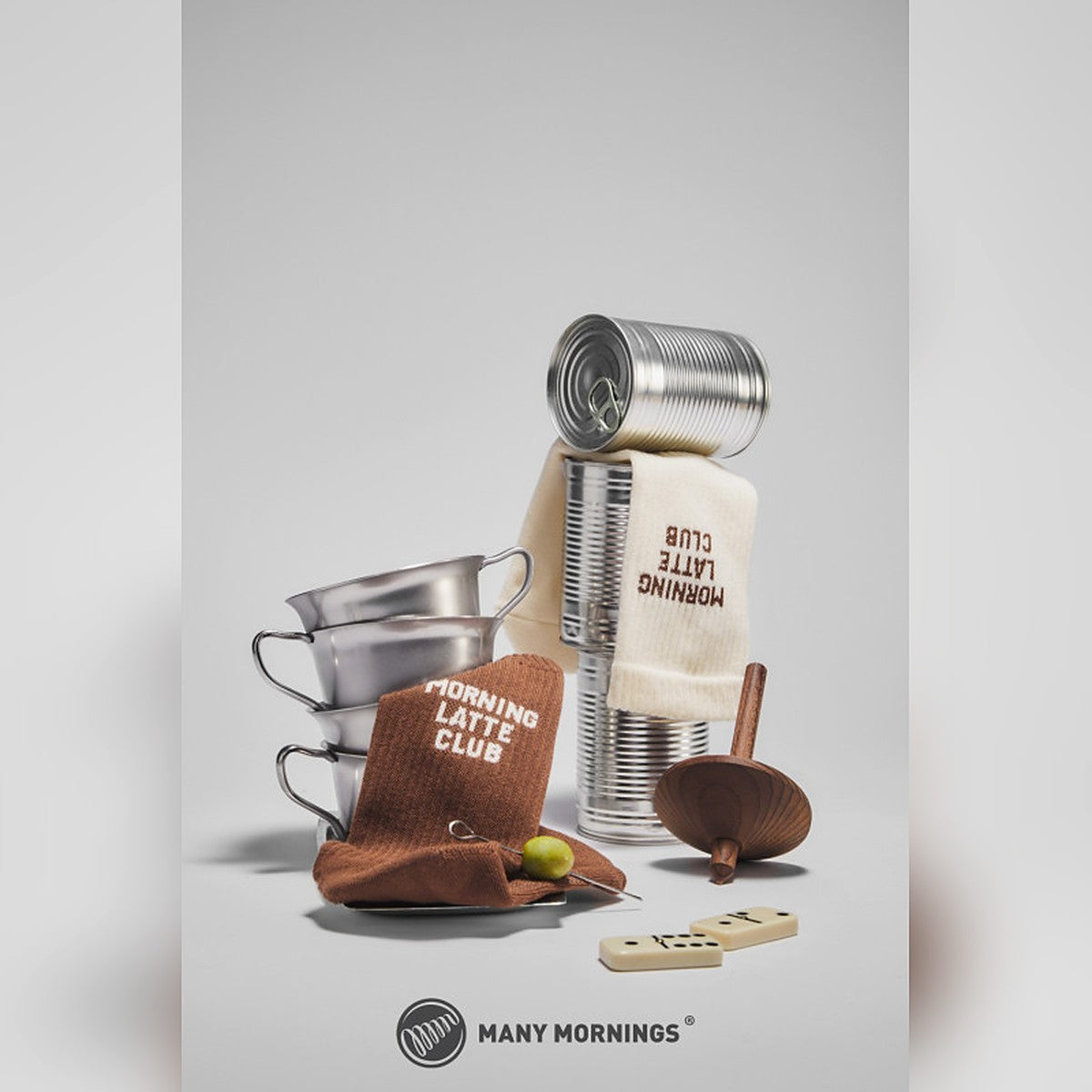 Many Mornings Socken Latte Club – Ansicht 5