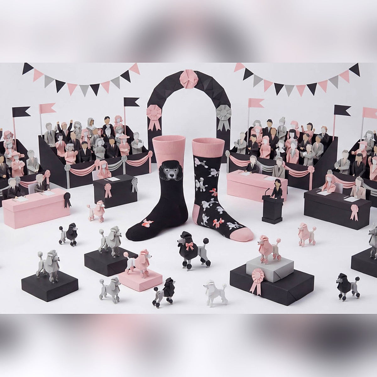 Many Mornings Socken The Poodles – Ansicht 2
