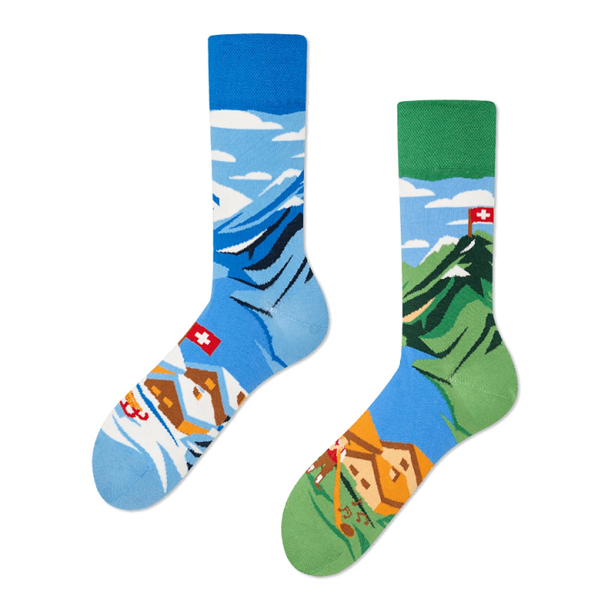 Many Mornings Socken Swiss Seasons – bunte Socken von Many Mornings