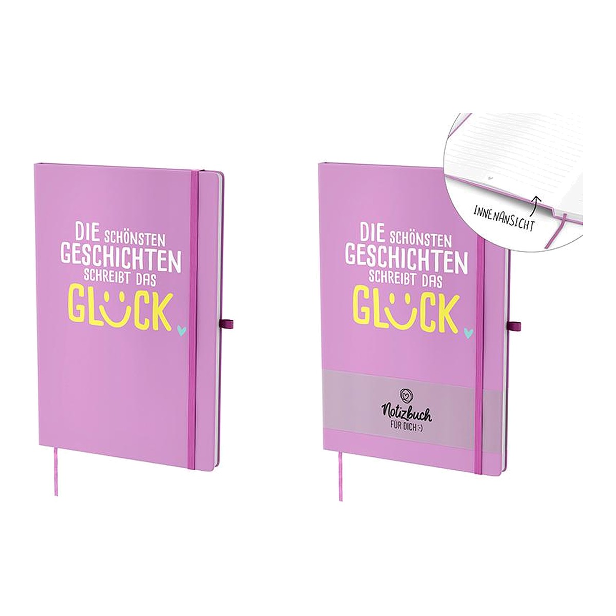 Notizbuch A5 Violett – Notizbuch von la vida