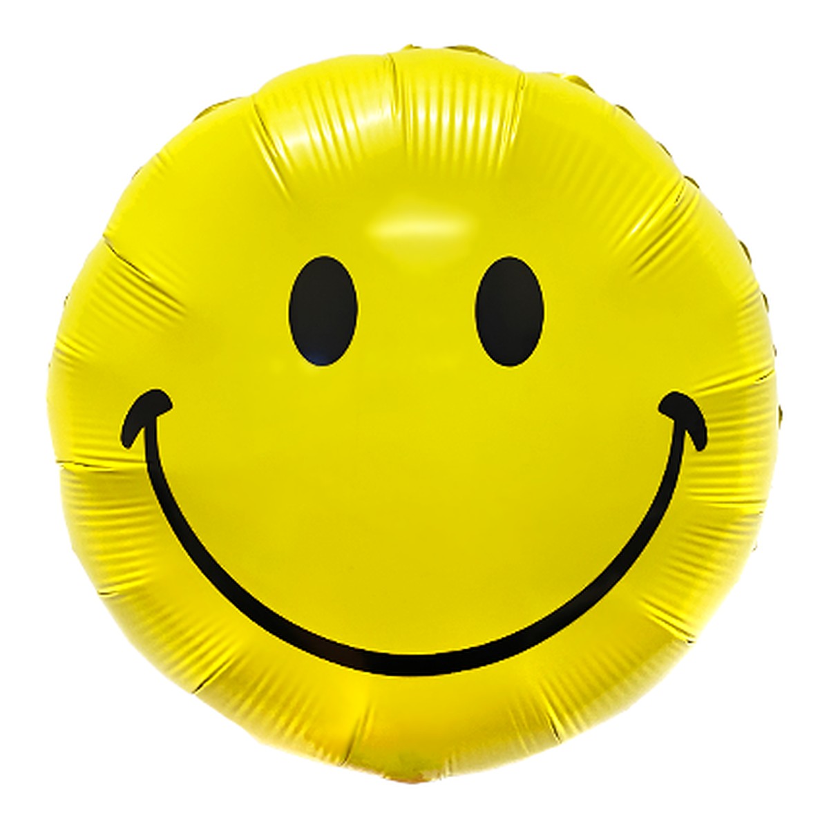 Smile Folienballon gelb – Grösse: Midi · ungefüllt