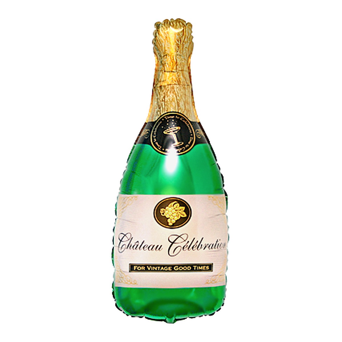 Champagnerflasche Folienballon – Grösse: Maxi · ungefüllt