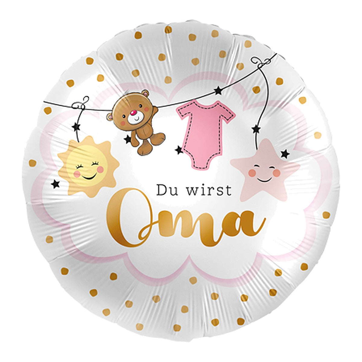 Du wirst Oma Folienballon – Grösse: Midi · ungefüllt