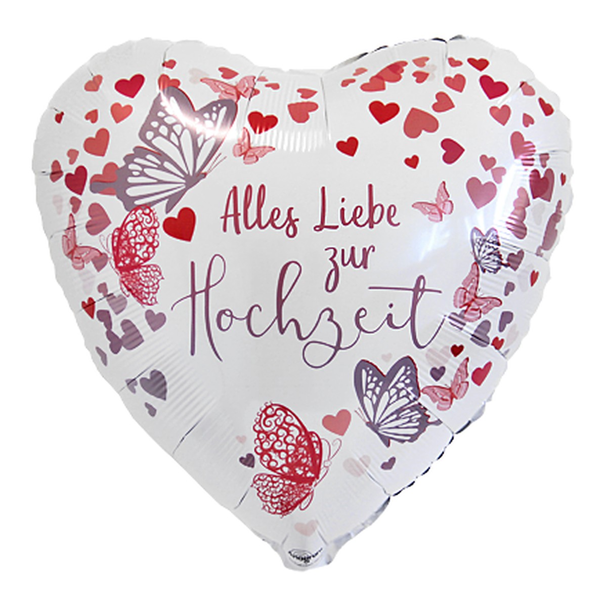 Liebe Hochzeit Folienballon – Grösse: Midi · ungefüllt