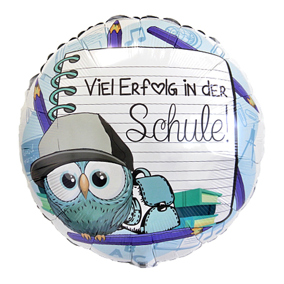 Schule Junge Folienballon – Grösse: Midi · ungefüllt