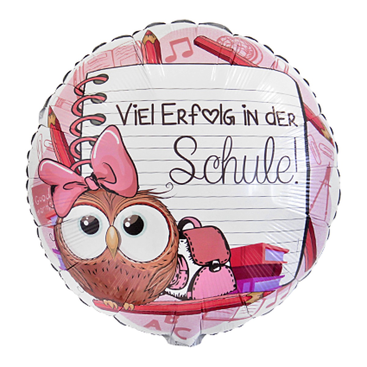 Schule Mädchen Folienballon – Grösse: Midi · ungefüllt