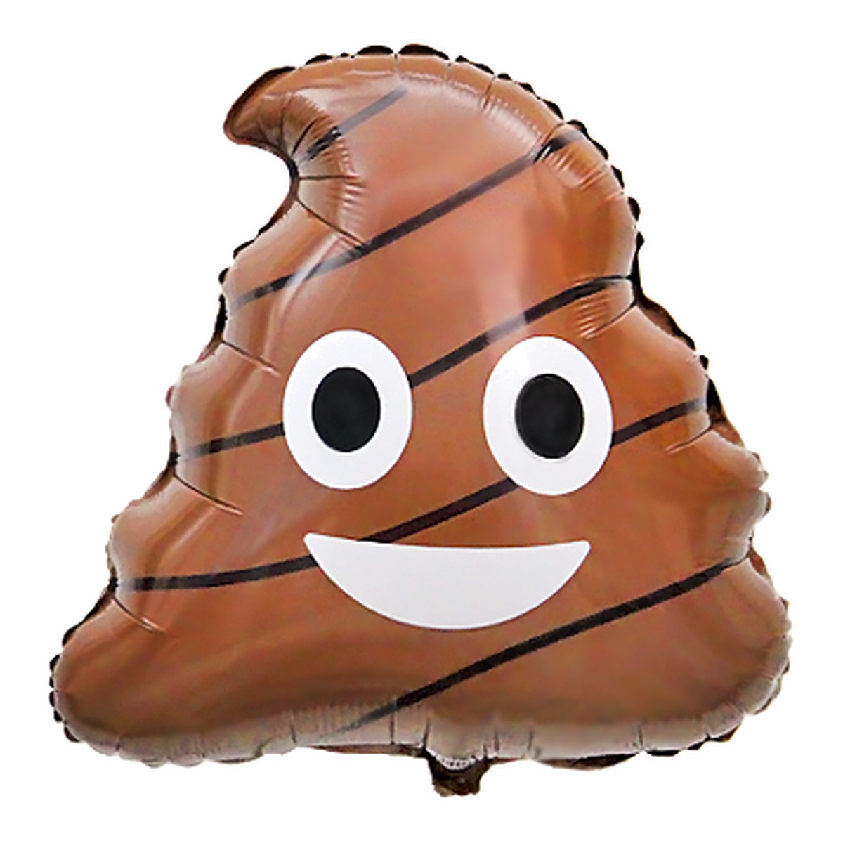 Emoji Poo Folienballons – Grösse: Midi · ungefüllt