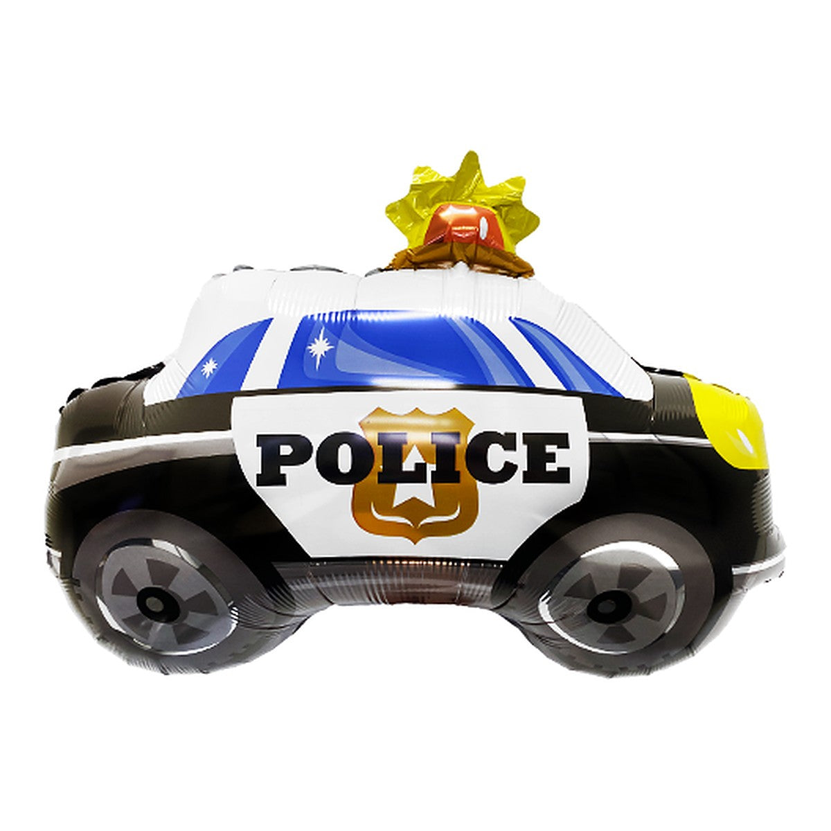 Polizeiauto Folienballon – Grösse: Maxi · ungefüllt