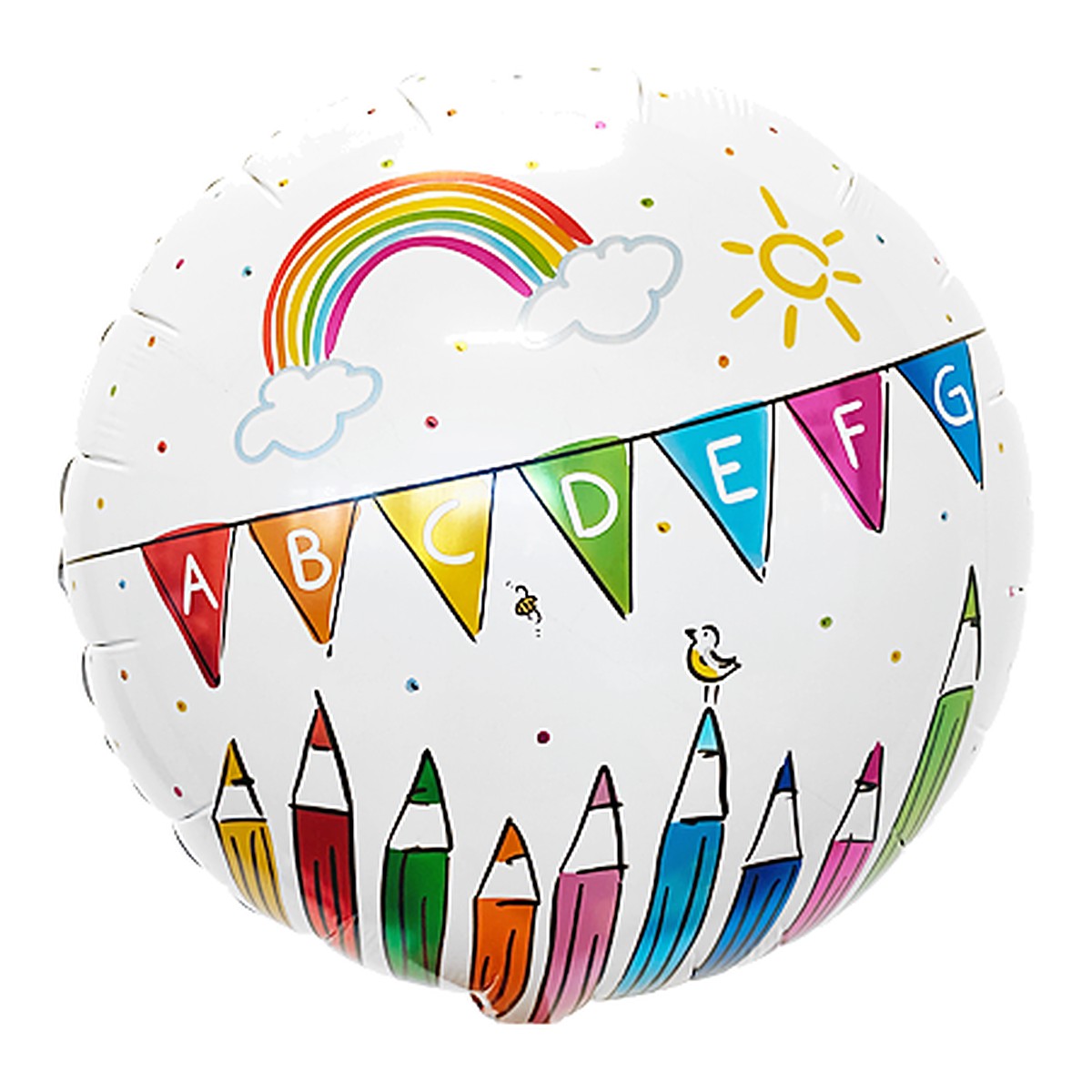 ABC Schule Folienballon – Grösse: Midi · ungefüllt