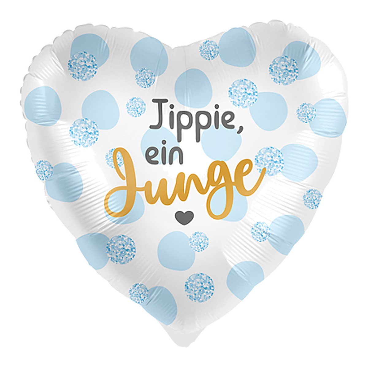 Jippie, ein Junge Folienballon – Grösse: Midi · ungefüllt