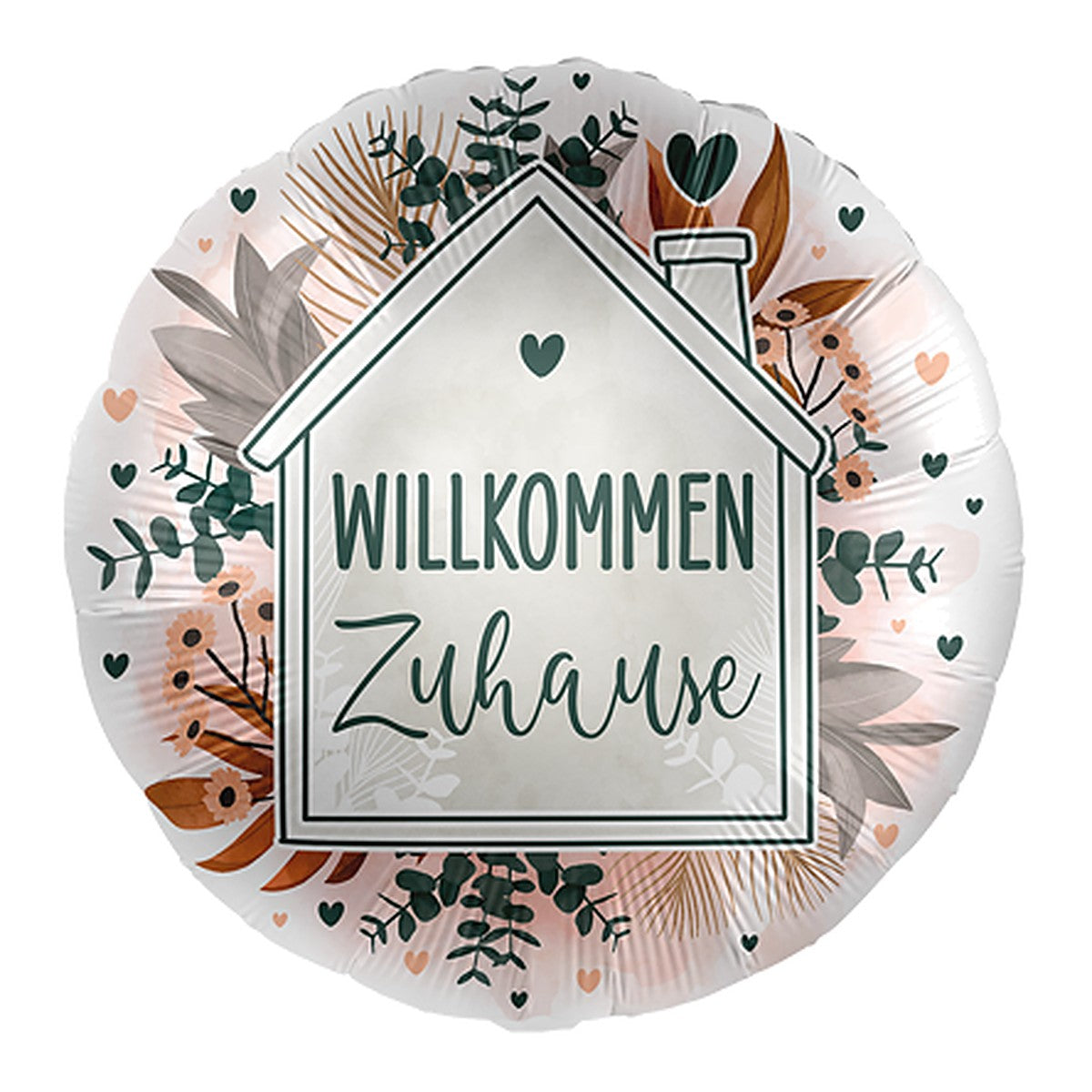 Willkommen Zuhause Folienballon – Grösse: Midi · ungefüllt