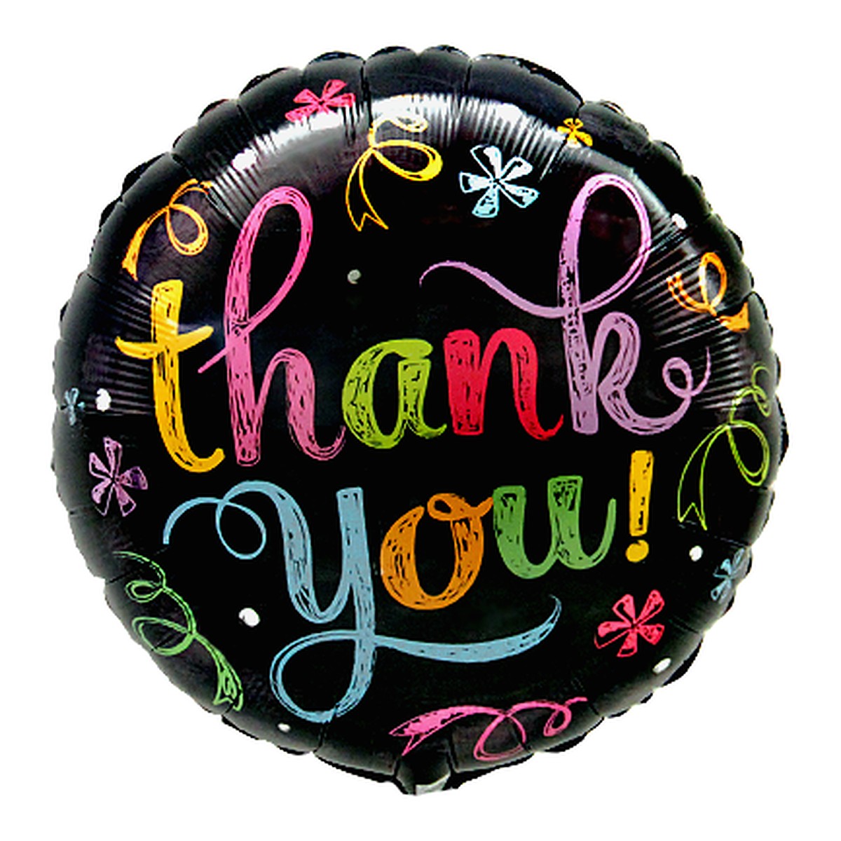 Thank You Chalk Folienballon – Grösse: Midi · ungefüllt