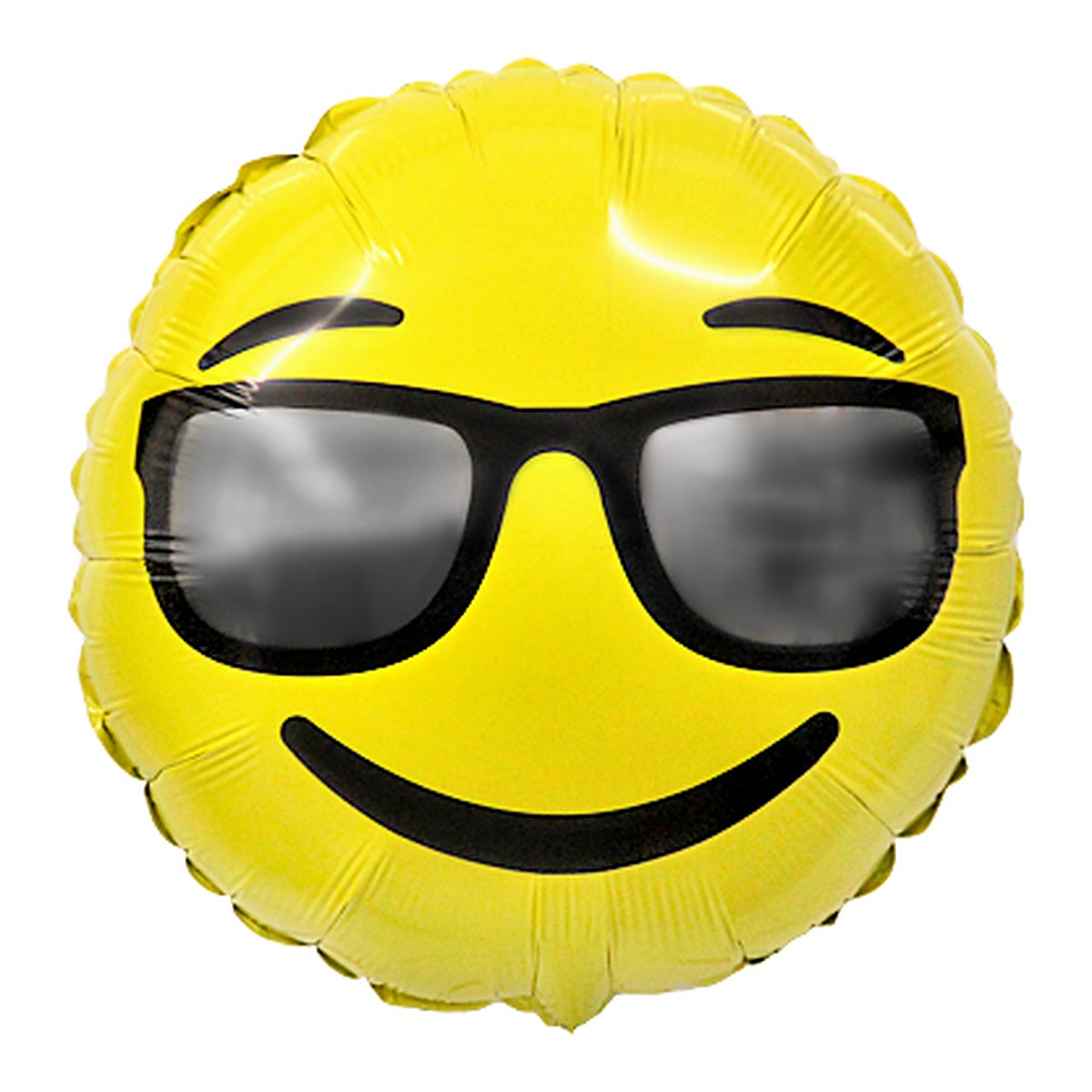 Emoji Brille Folienballon – Grösse: Midi · ungefüllt