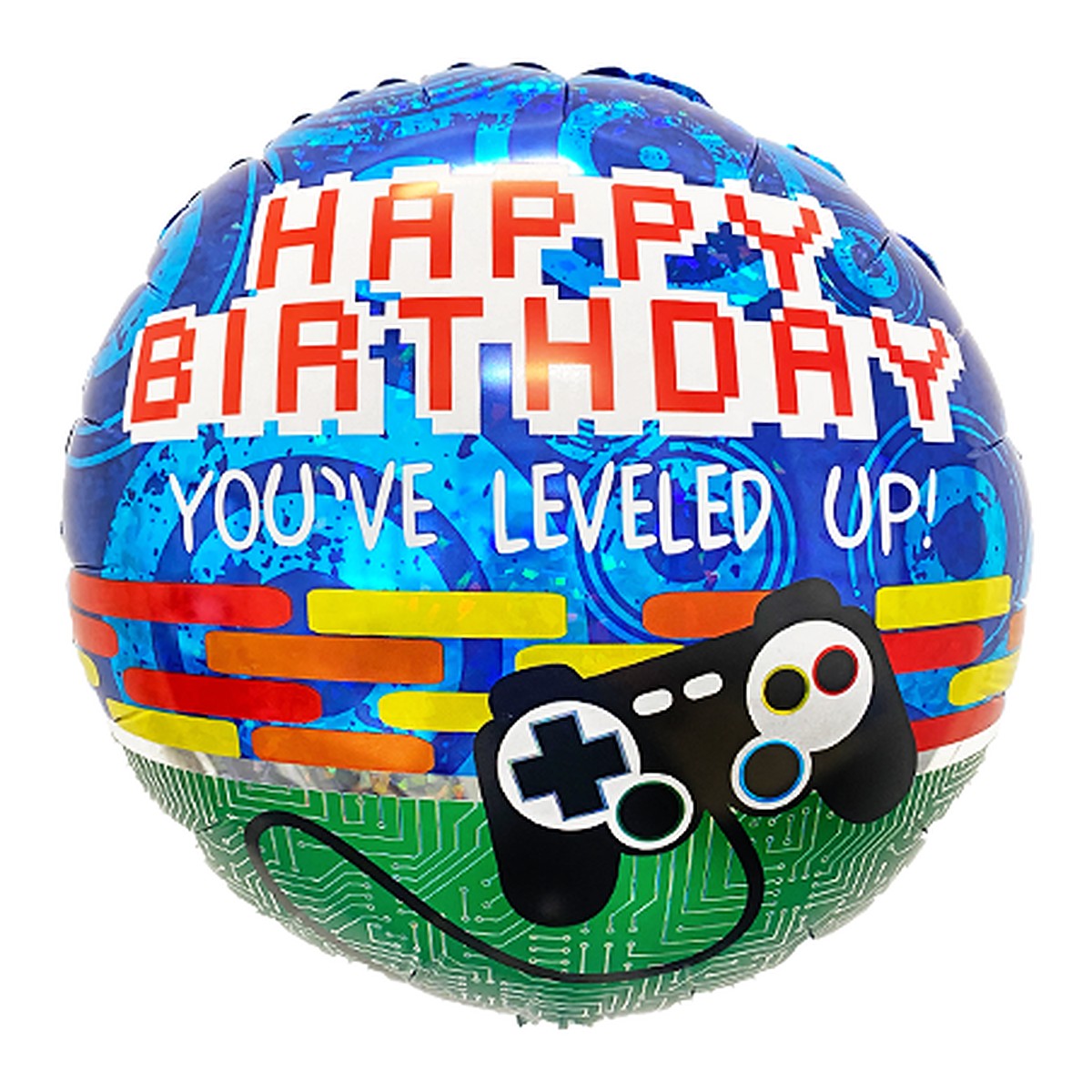 Gamer Birthday Folienballon – Grösse: Midi · ungefüllt