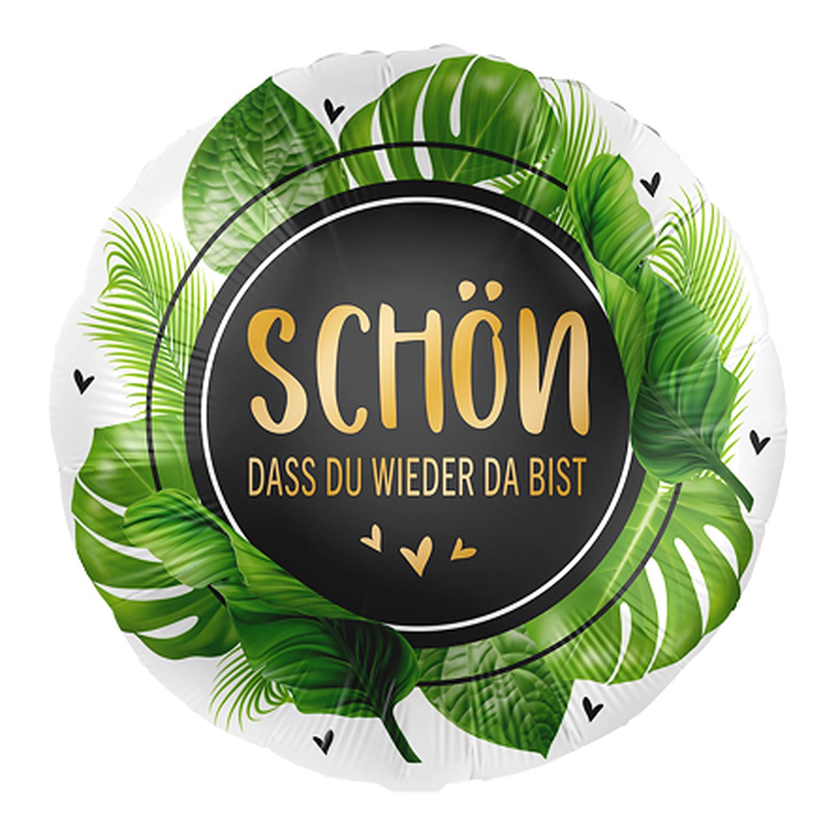 Schön, Tropical Folienballon – Grösse: Midi · ungefüllt
