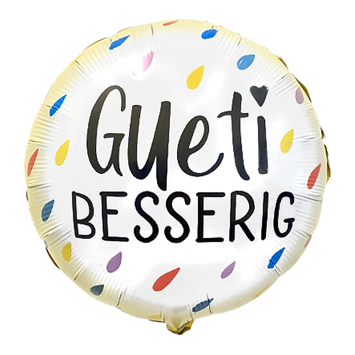 Gueti Besserig Tropfä Folienballon – Grösse: Midi · ungefüllt