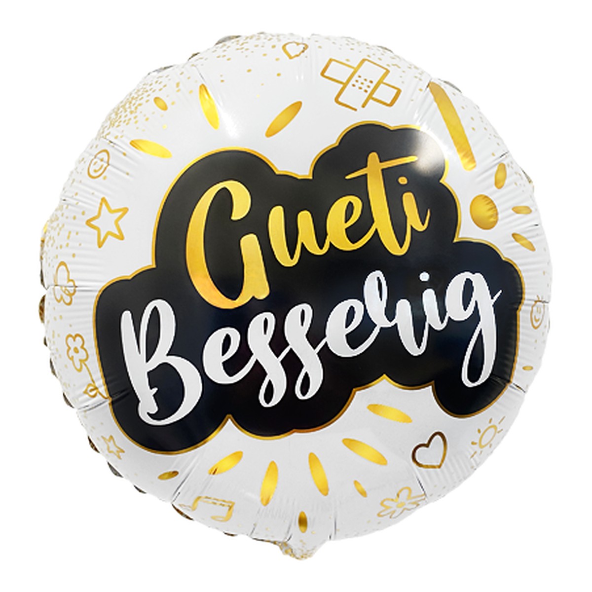 Gueti Besserig elegant Folienballon – Grösse: Midi · ungefüllt