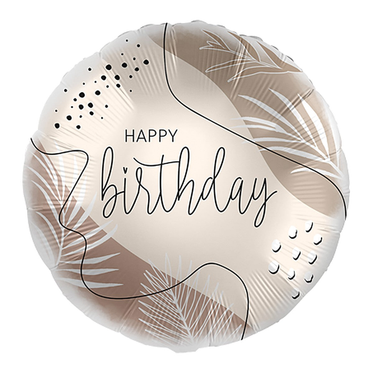 Birthday Naturale Colour Folienballon – Grösse: Midi · ungefüllt