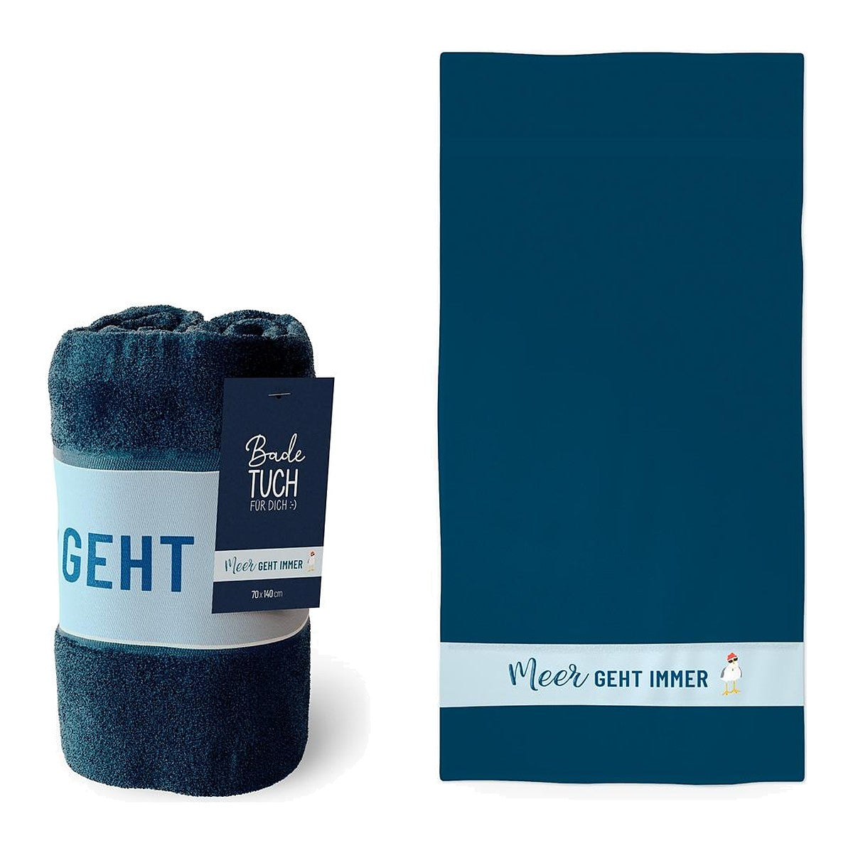 Badetuch 70x140 Möwe – Badetuch von la vida