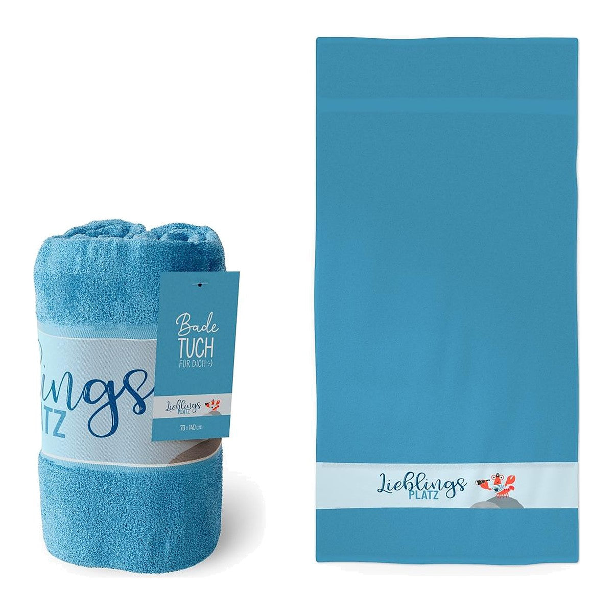 Badetuch 70x140 Krabbe – Badetuch von la vida