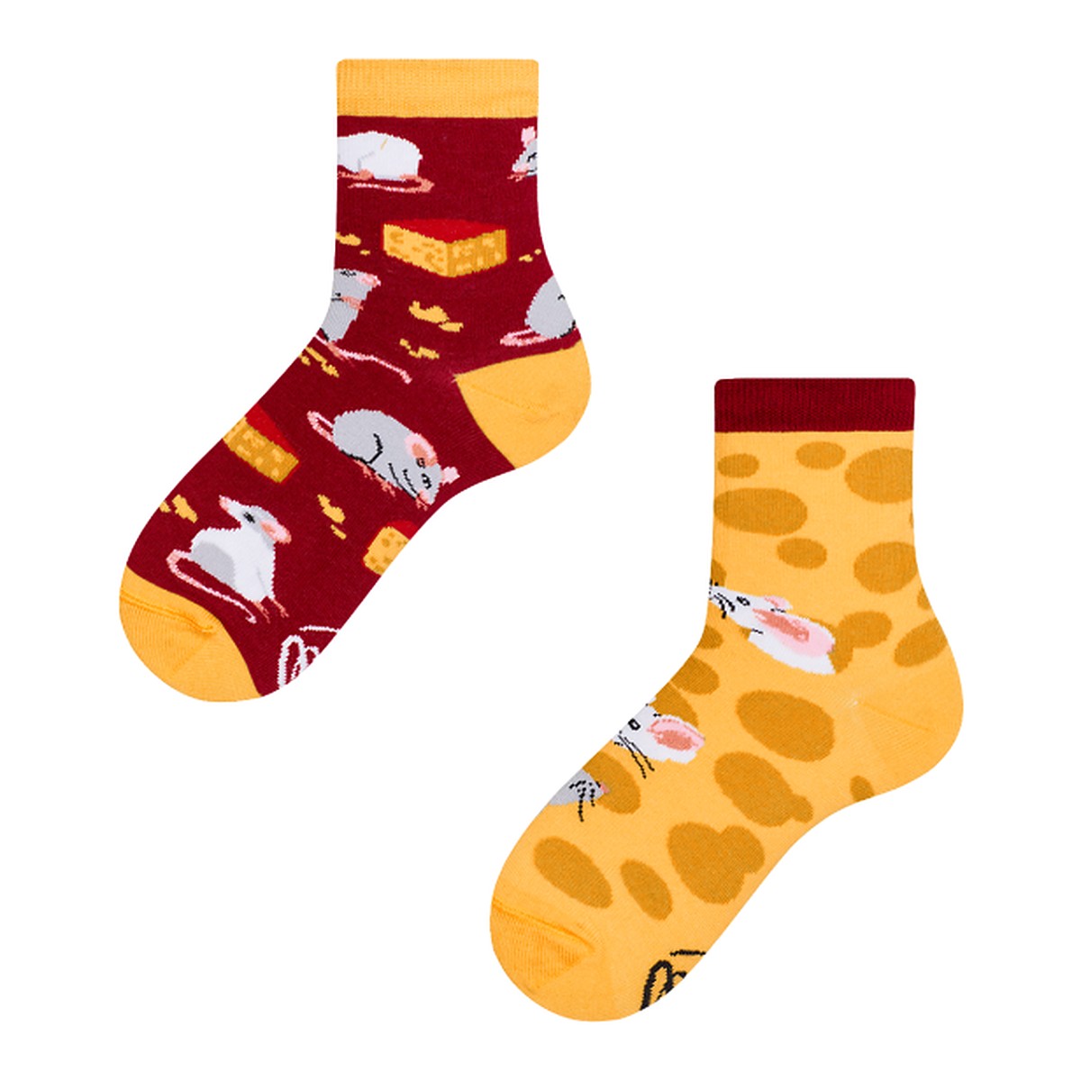 Many Mornings Socken Mouse and Cheese – Ansicht 3