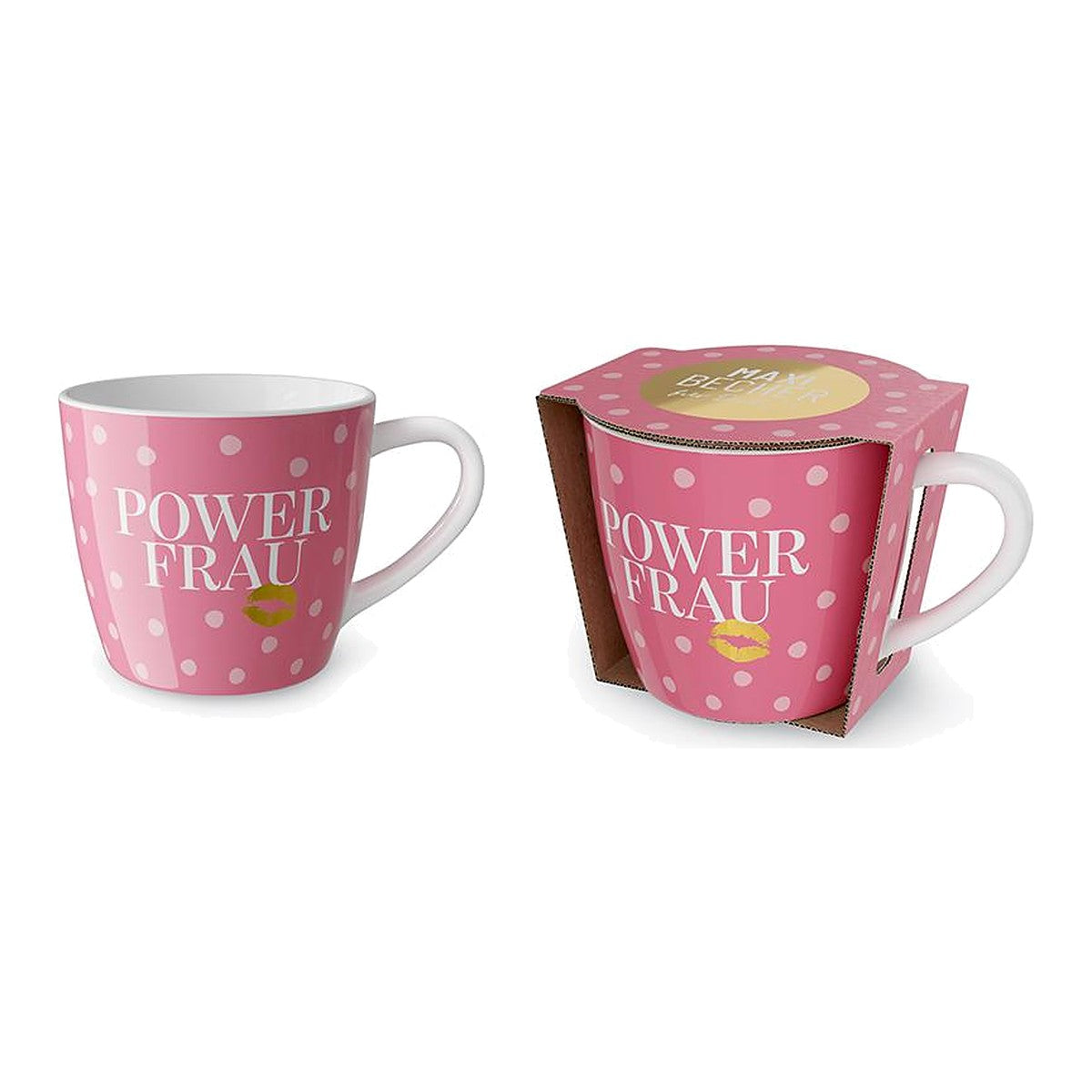 Maxibecher 400ml Kussmund – Maxibecher von la vida