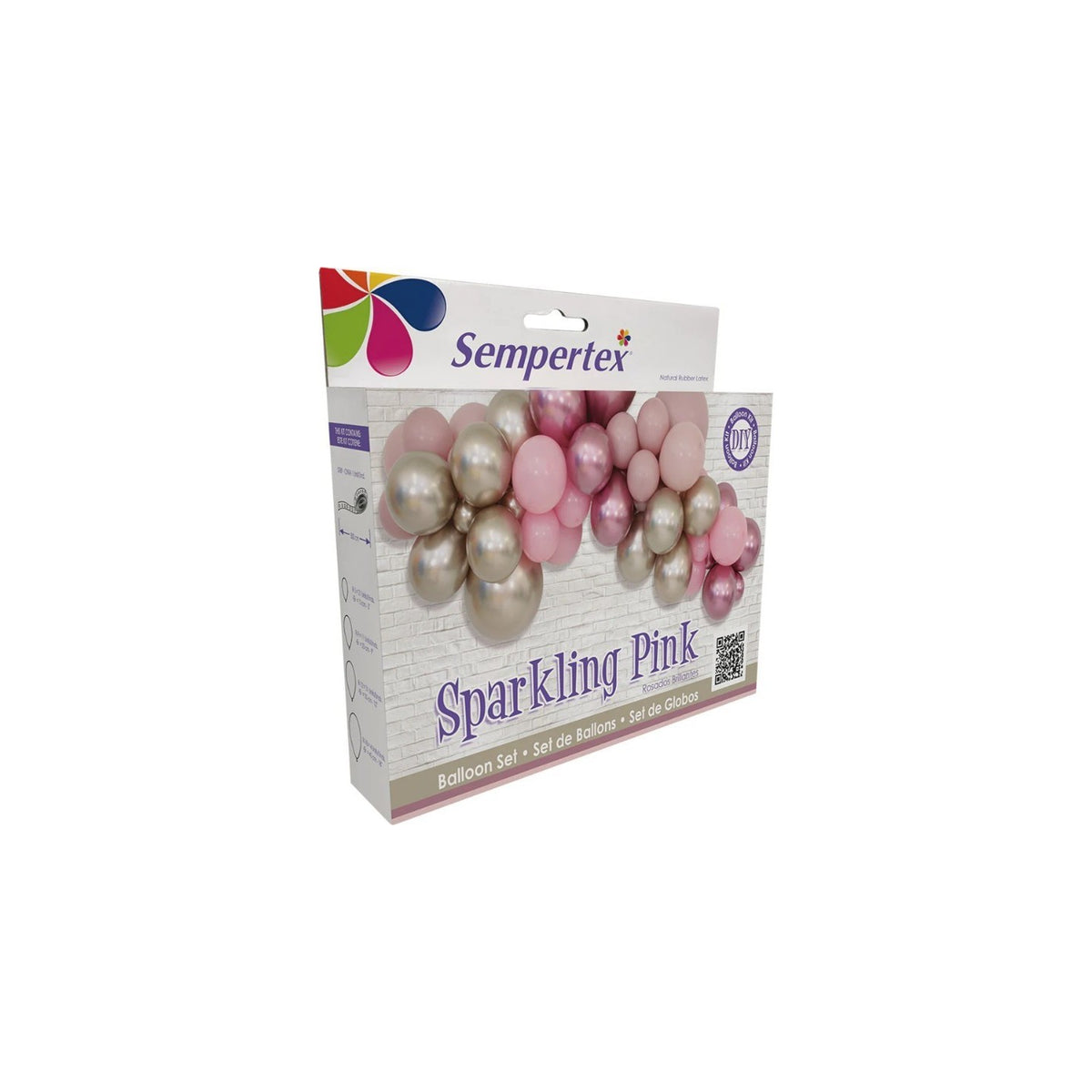 Ballondeko-Set «Sparkling Pink» zum Selbermachen