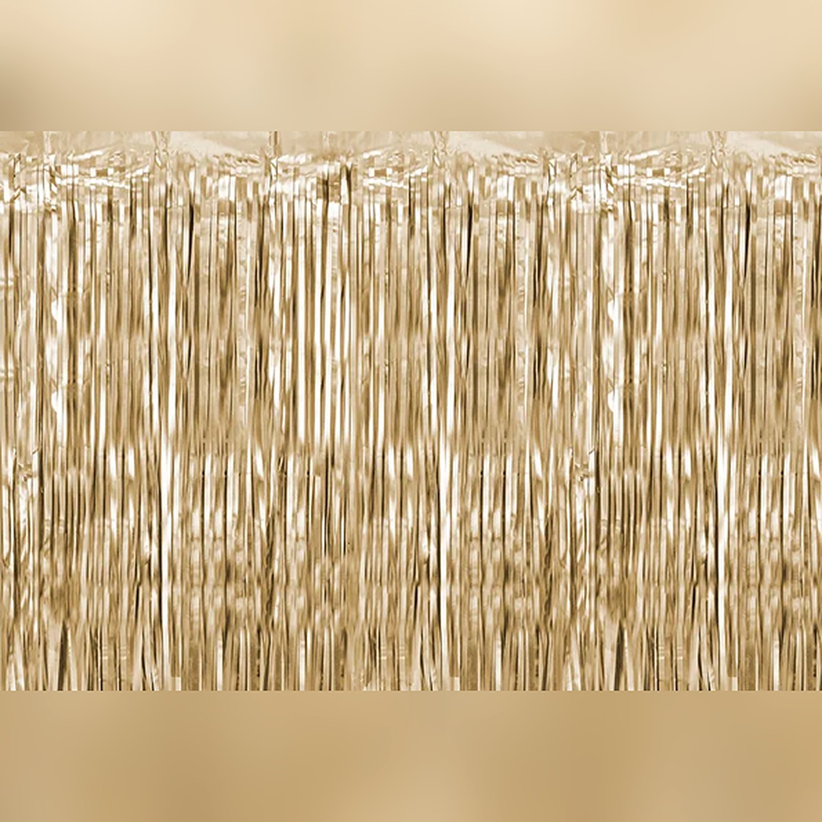 Deko-Vorhang gold chrome – 90 x 250 cm - Lametta chrome