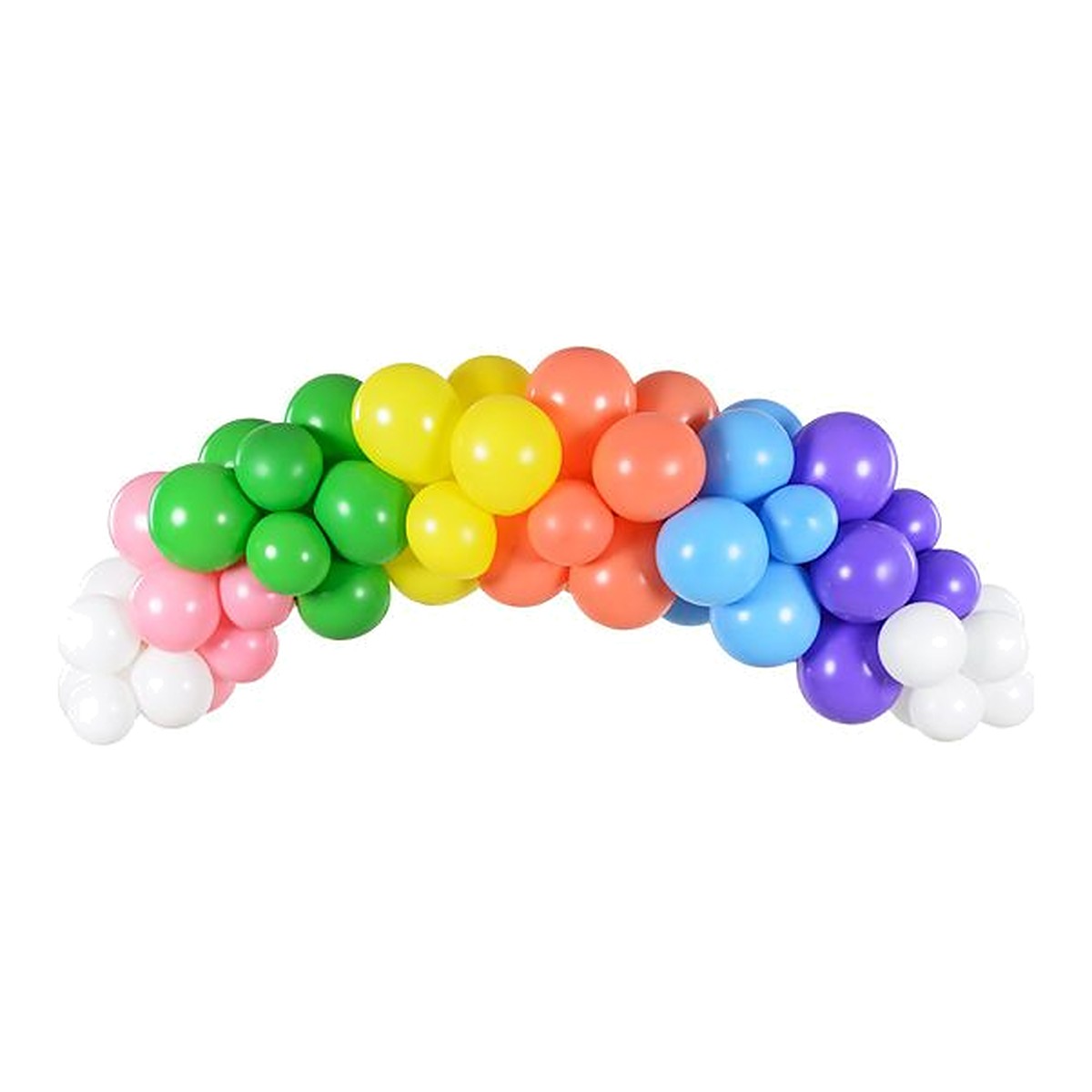DIY Ballon-Girlande assortiert – 60 Ballons in diversen Farben; inkl. Ballon-Girlande Band