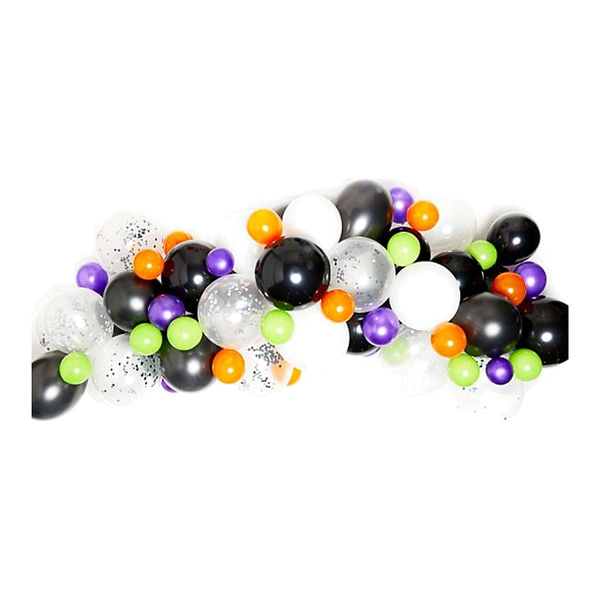 DIY Ballon-Girlande Halloween – 70 Ballons in verschiedenen Grössen; inkl. Ballon-Girlande Band