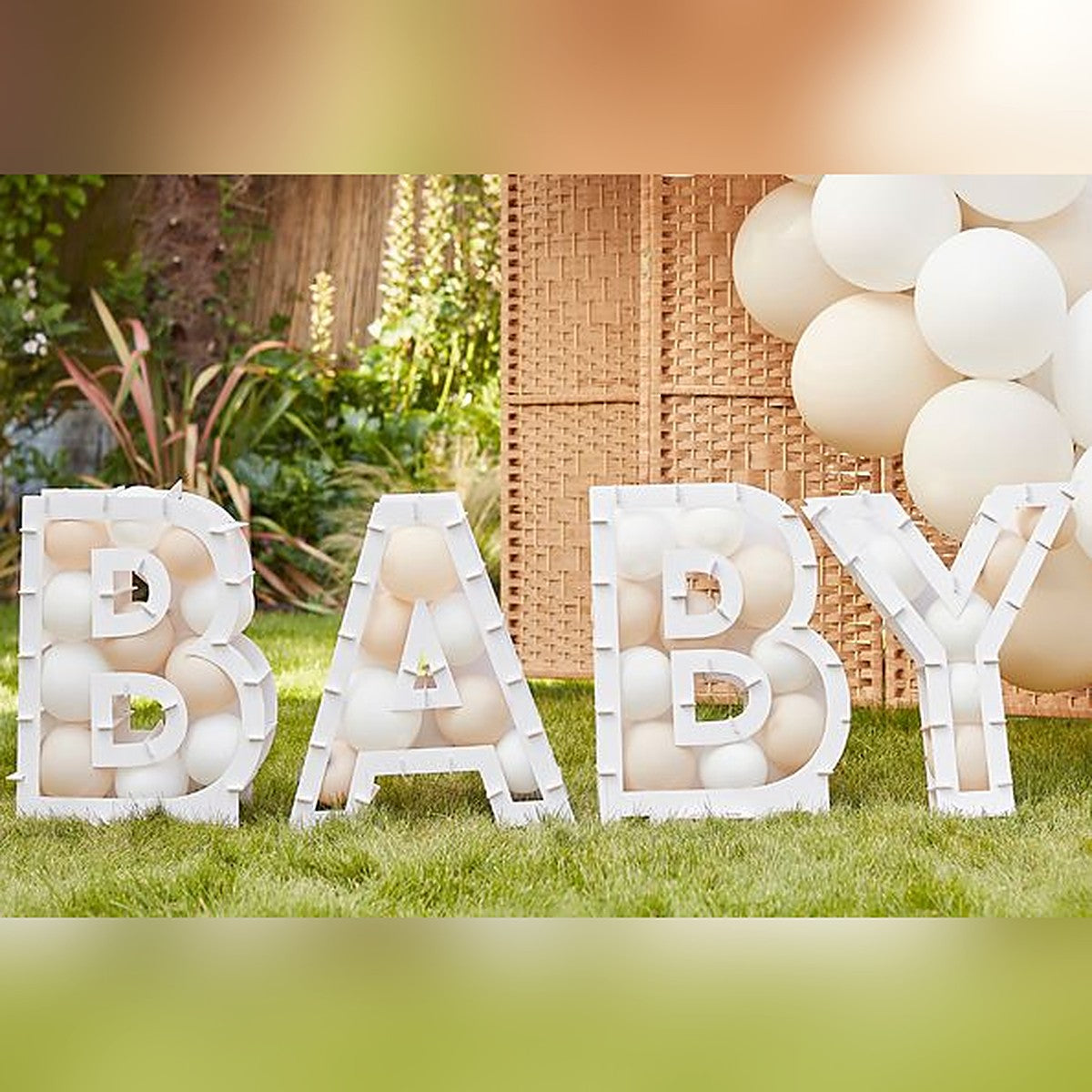 DIY Ballon-Rahmen BABY – Ansicht 2