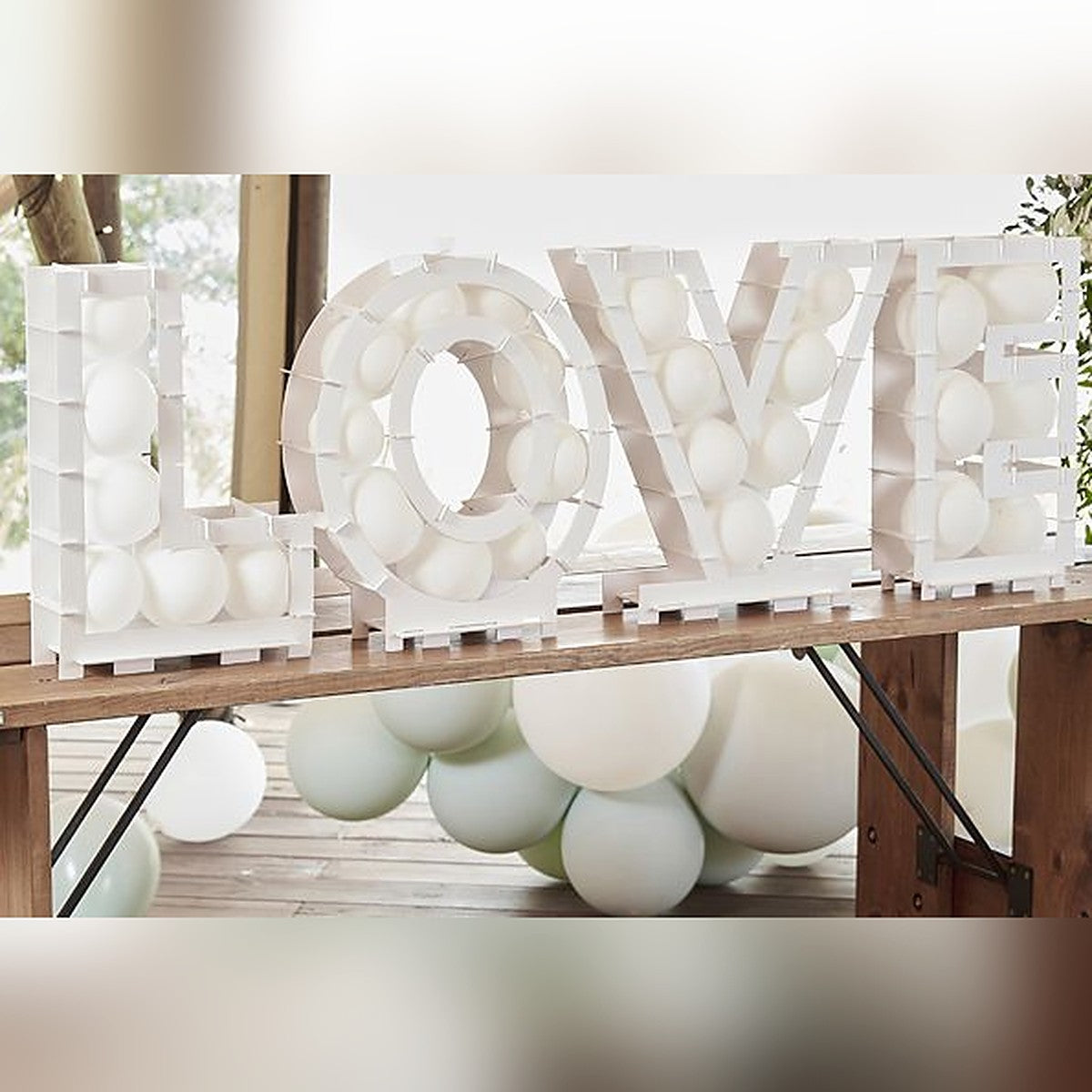 DIY Ballon-Rahmen LOVE – Ansicht 2
