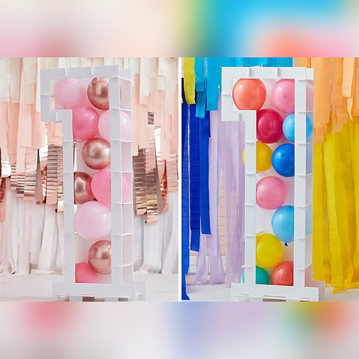 DIY Ballon-Rahmen Zahl 1 – Ansicht 2