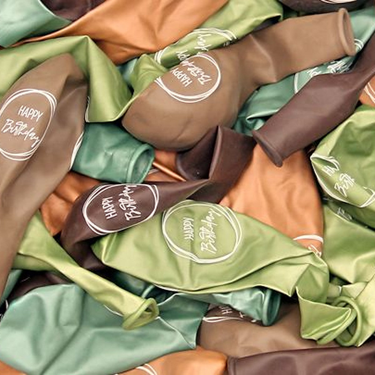 Happy Birthday Ballons Boho nature – Ansicht 2