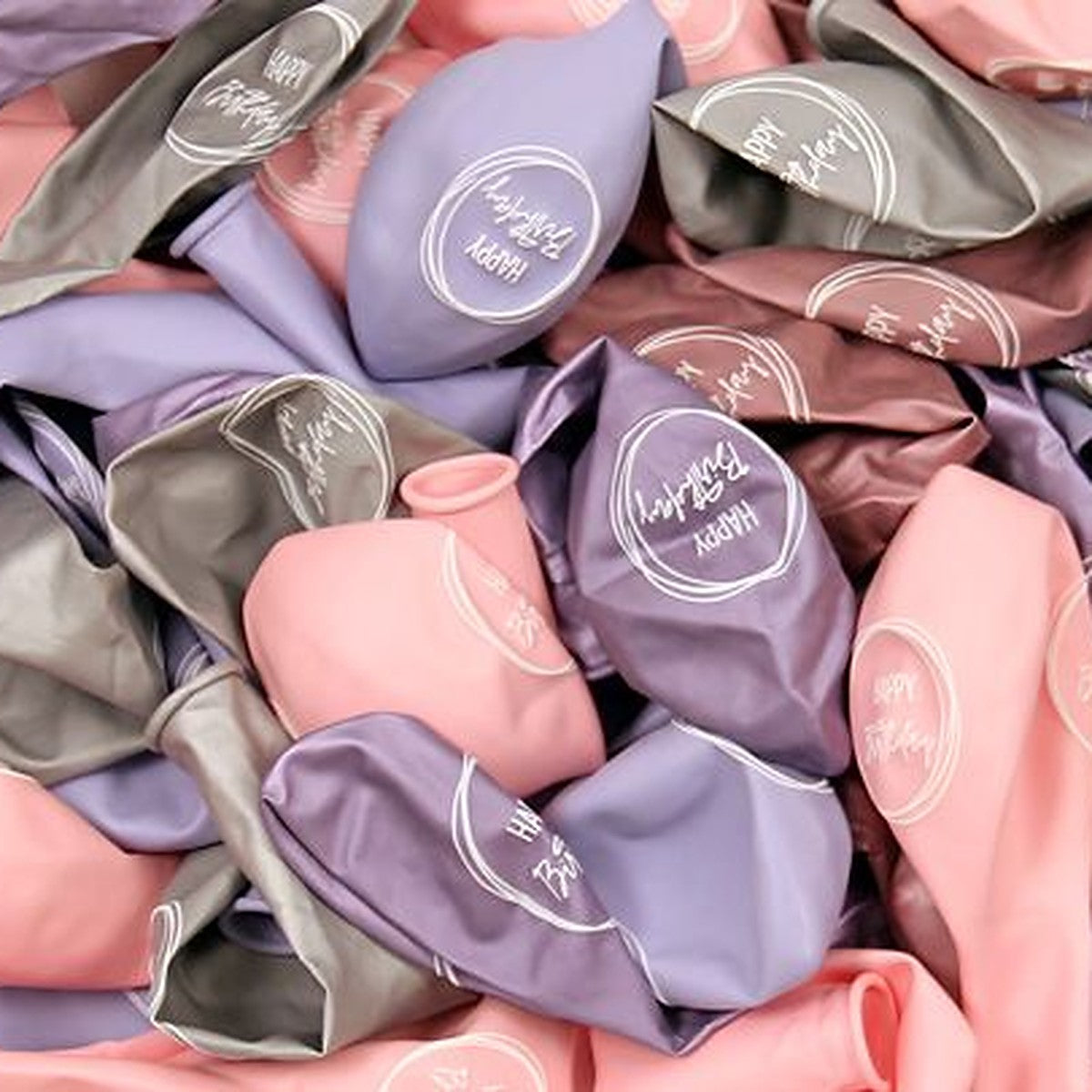 Happy Birthday Ballons Boho rosé – Ansicht 2