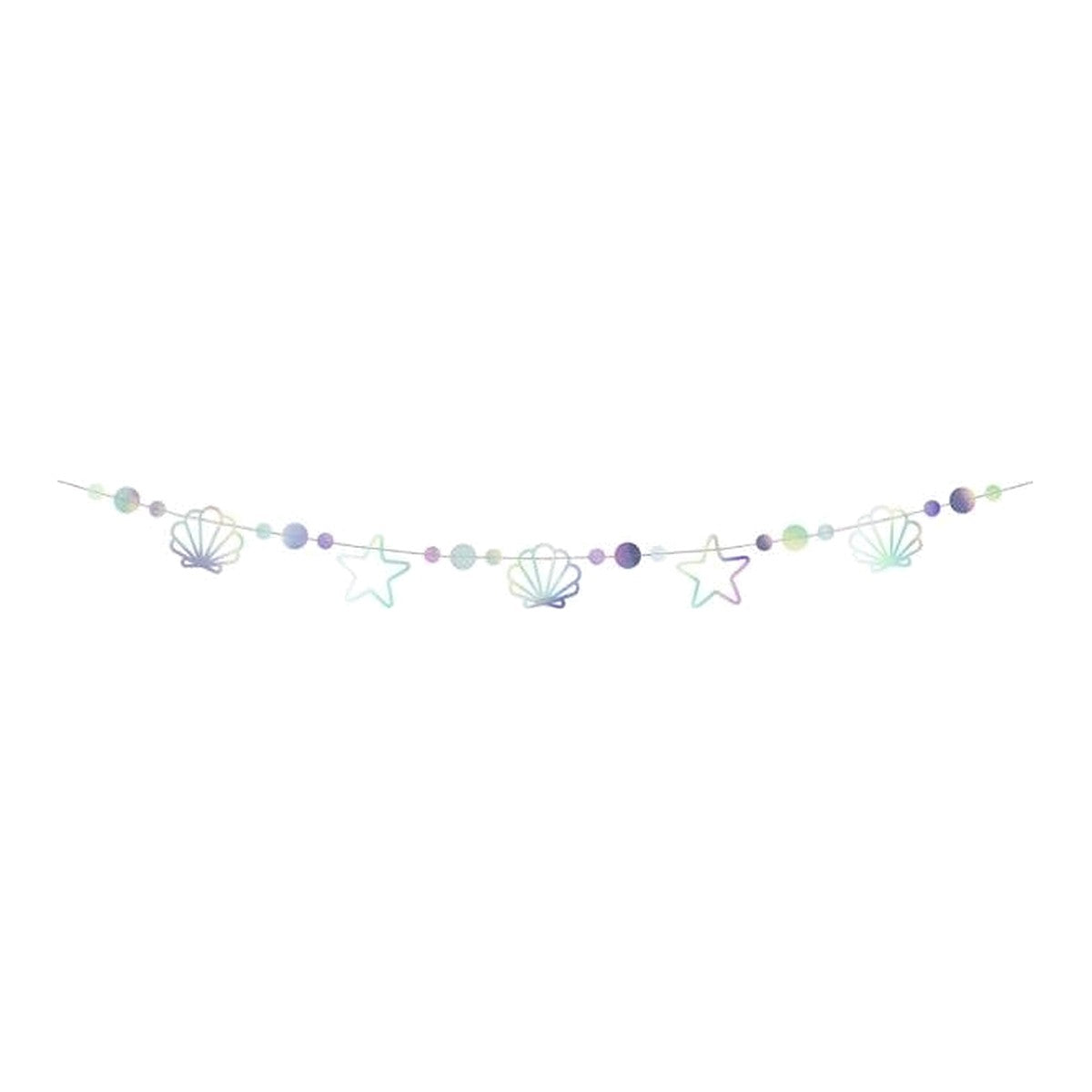 Mermaid Muschel Girlande – 1 Stk - 11 x 165 cm