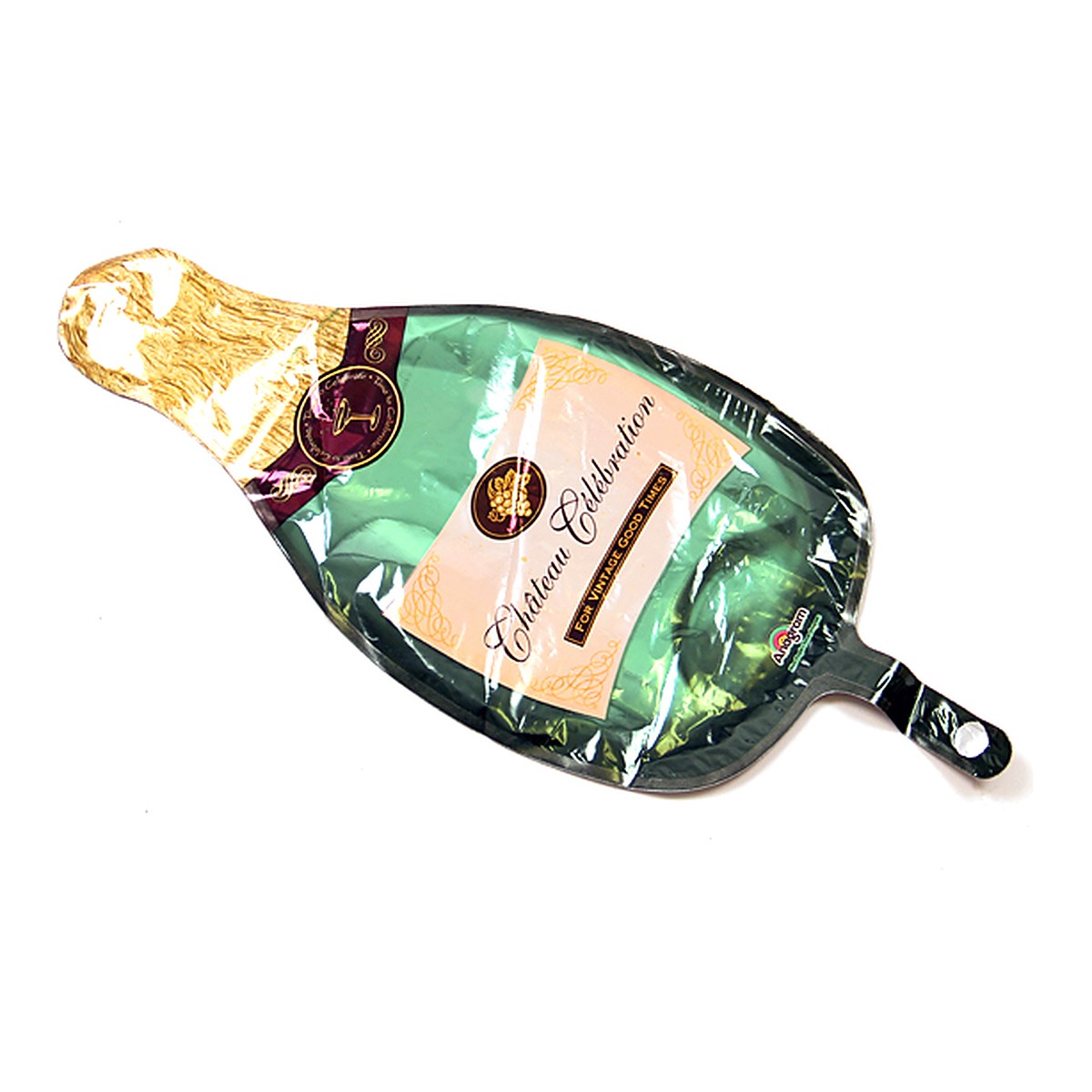 Mini-Folienballon Champagnerflasche - ungefüllt – leer, ungefüllt · ohne Tragestab