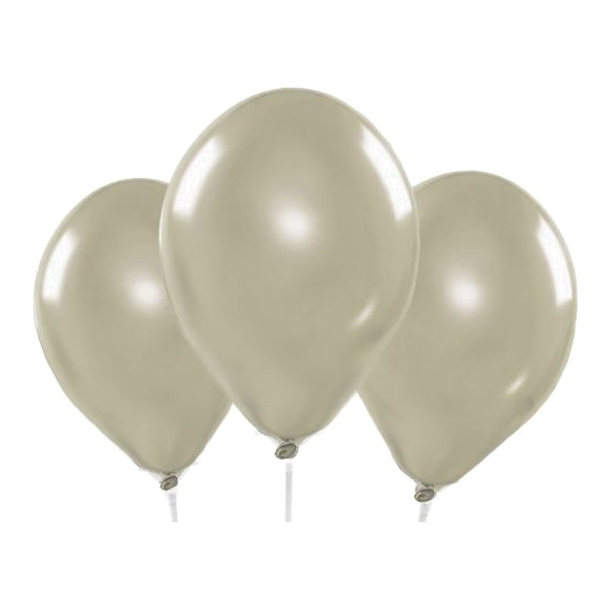 Miniballons anthrazit Chrome – 100 Stk. - Chrome - 13 cm