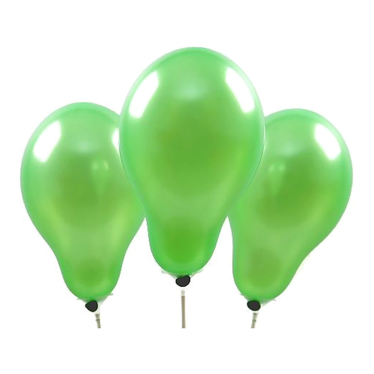Miniballons Metallic hellgrün – Ansicht 2