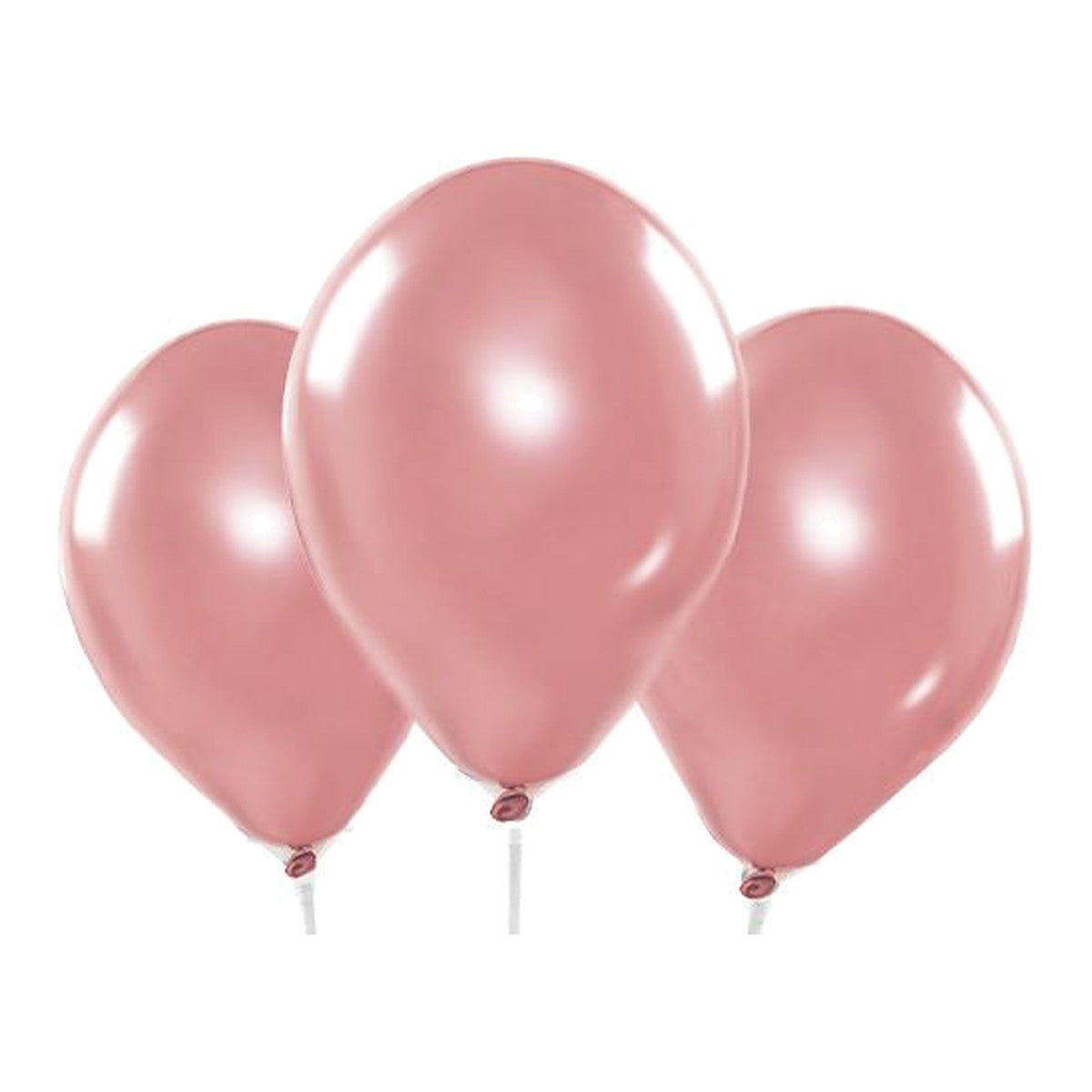 Miniballons pink Chrome – 100 Stk. - Chrome - 13 cm