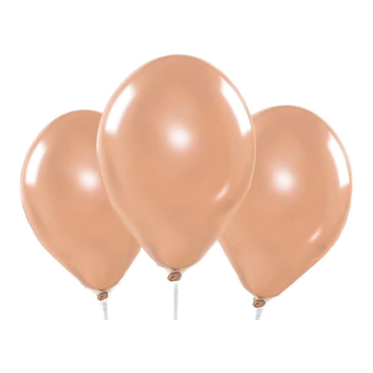 Miniballons rosegold Chrome – 100 Stk. - Chrome - 13 cm