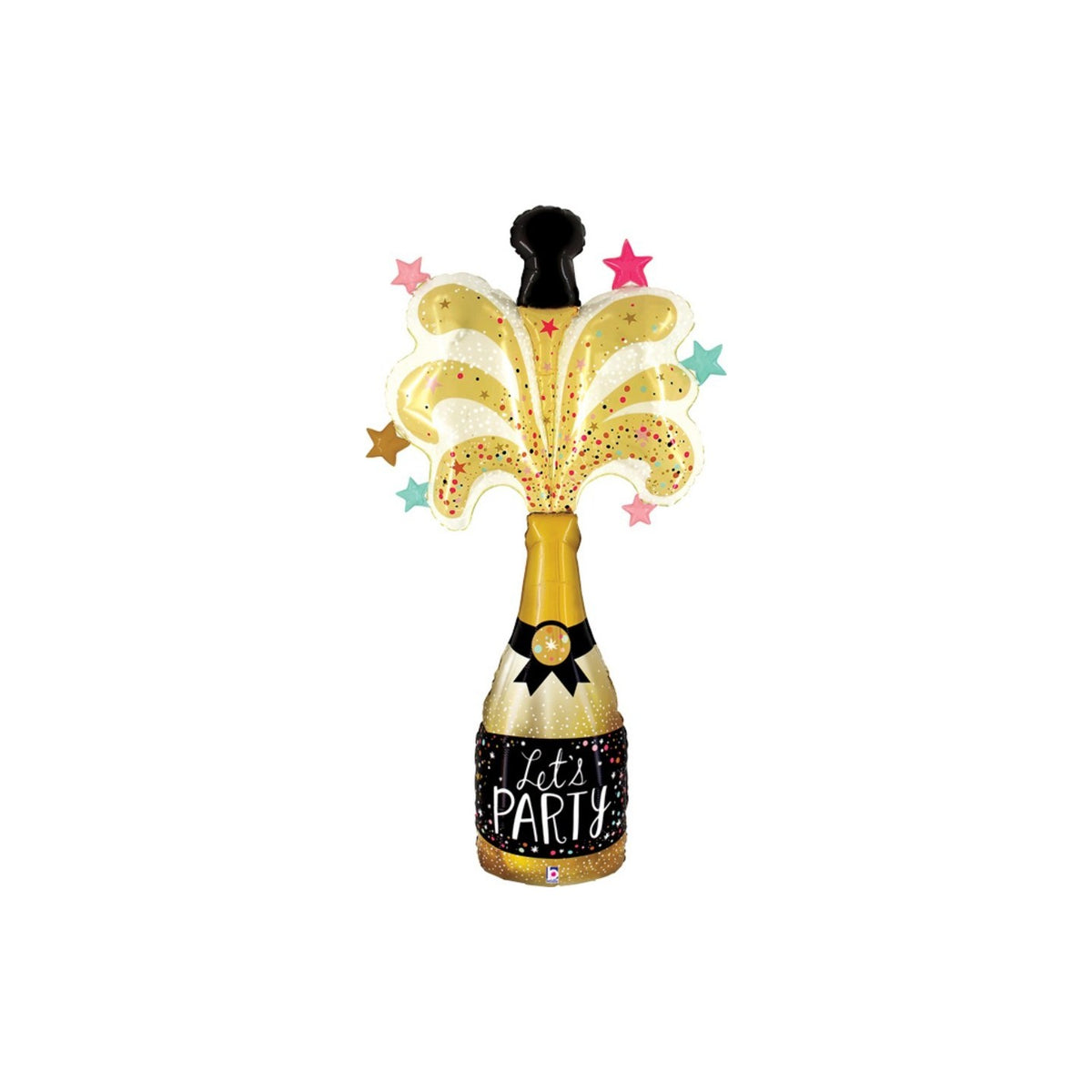 Riesen-Folienballon Champagnerflasche 166 cm