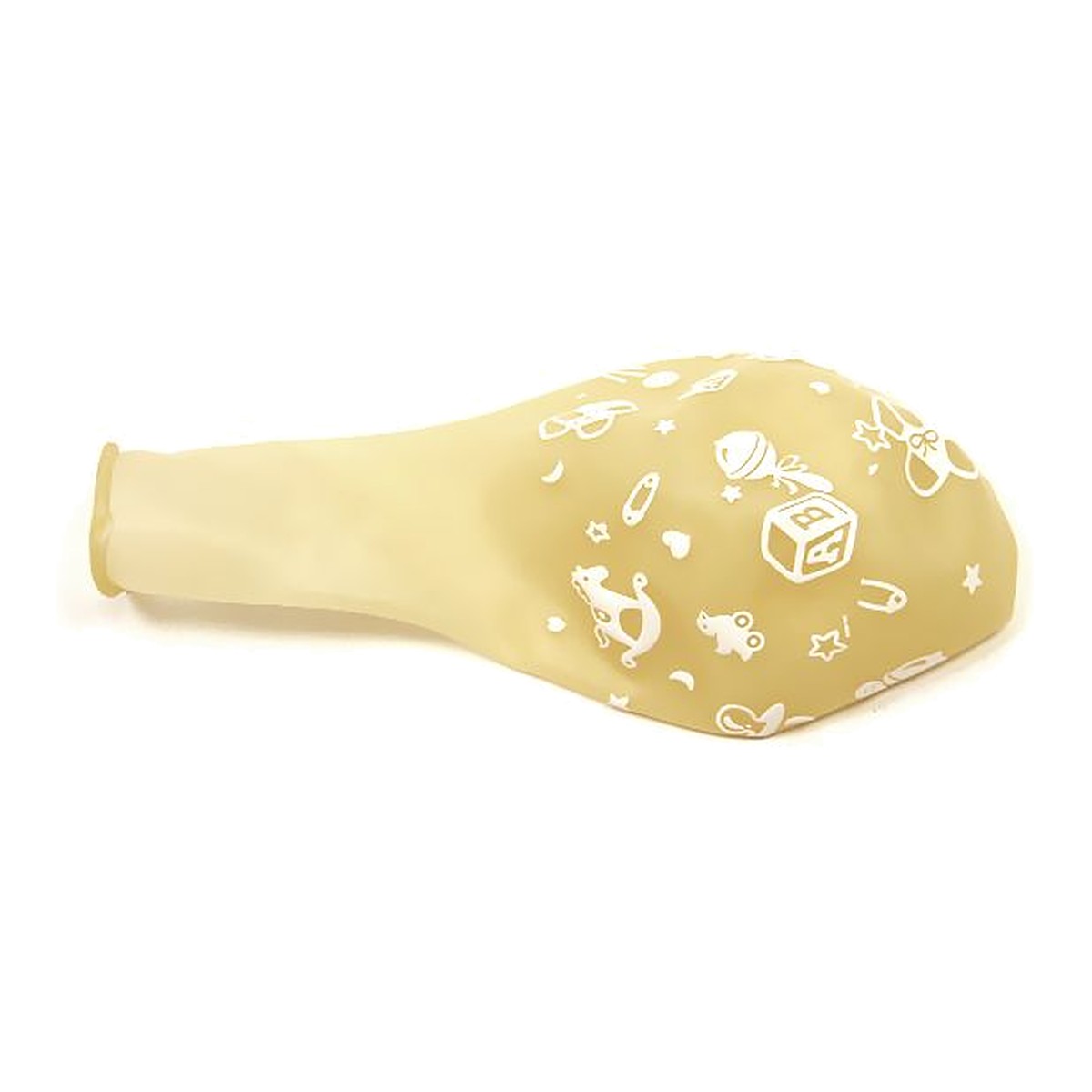 Stuffer-Ballon Baby – Ballon: transparent - Druck: weiss - ca. 45 cm