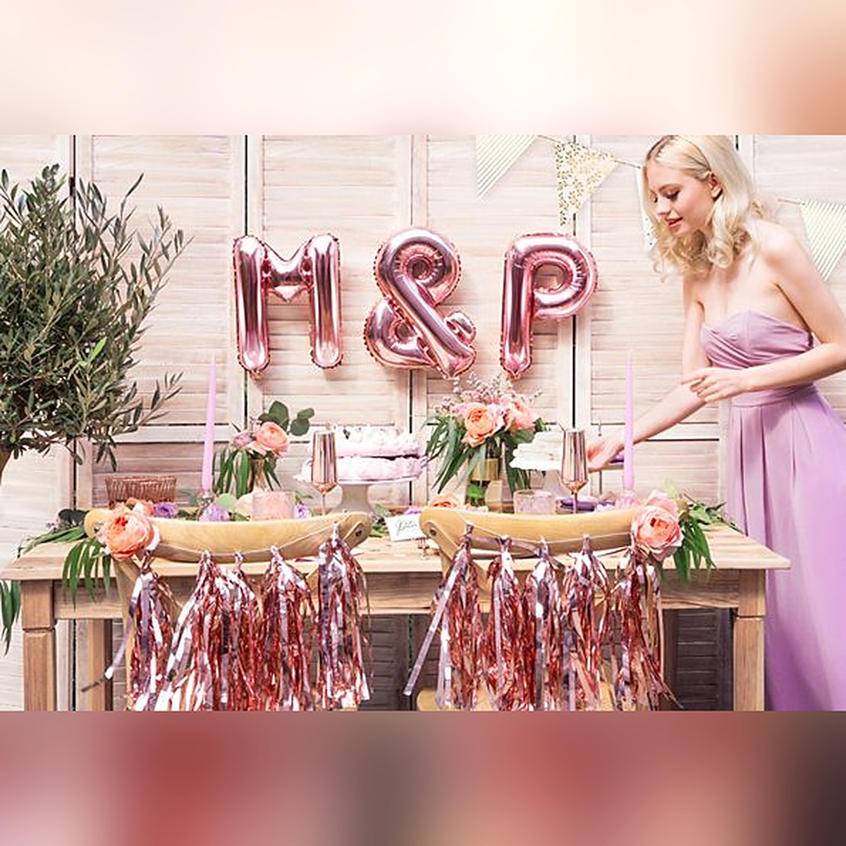 Tassel Girlande rosegold – Ansicht 3