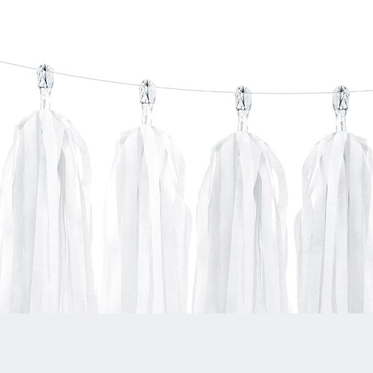 Tassel Girlande weiss – Ansicht 2