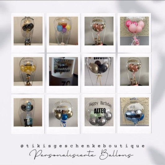 Geschenkideen und personalisierte Ballons von TIKIS